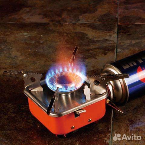 Портативная газовая плита К-202 печь туристическая