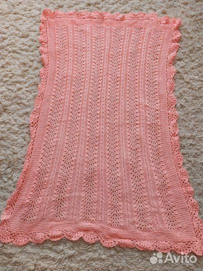 Плед детский вязаный ручная работа