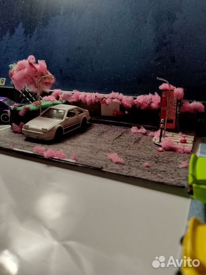 Диорама 1/64 ручной работы (Сакура)