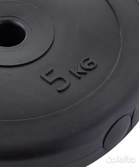 Диск пластиковый starfit BB-203 5 кг, d26 мм