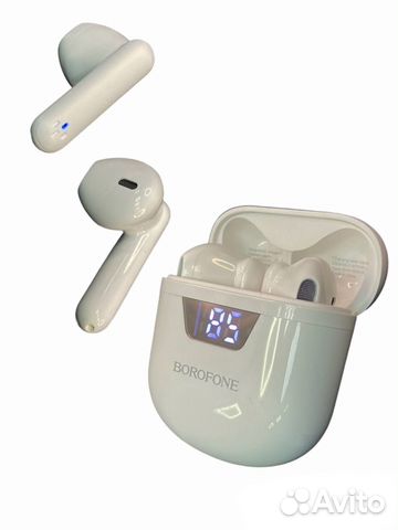 Наушники беспроводные с индикатором зарядка