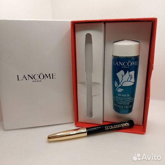 Lancome набор миниатюр карандаш для глаз + лосьон