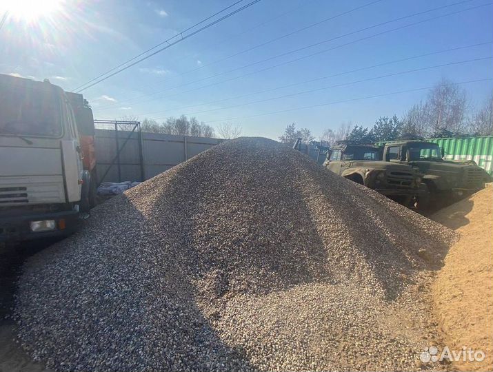 Доставка сыпучих материалов (щебень, песок, грунт