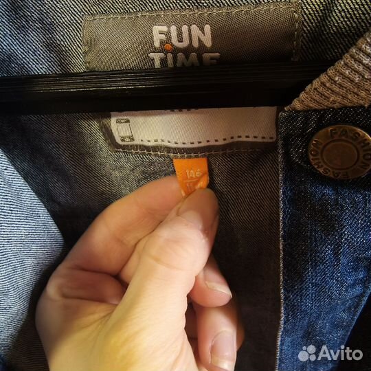 Джинсовая куртка для мальчика 146 fun time