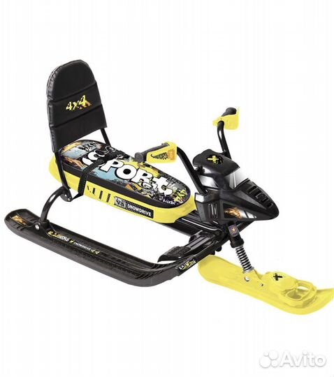 Снегокат со спинкой