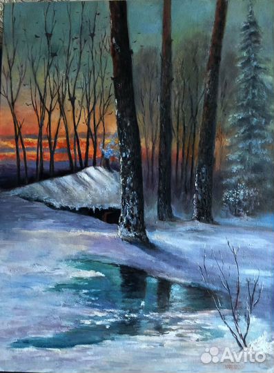 Картина маслом пейзаж