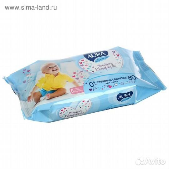 Салфетки влажные для детей aura Ultra Comfort