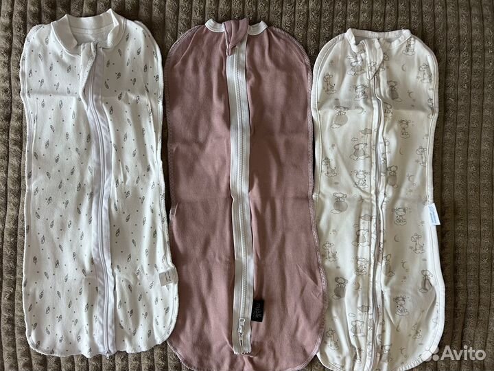 Пеленка кокон на липучках и на молнии