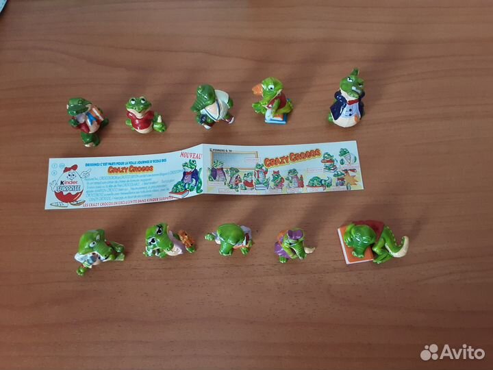 Серия киндер сюрприз крокодилы в школе 90 х