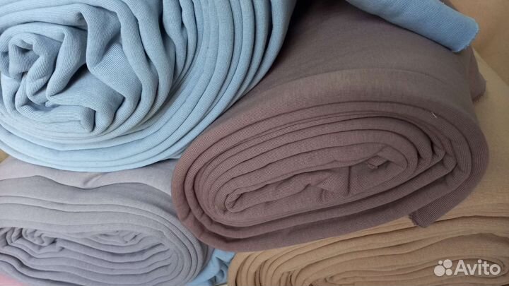 Ткань футер с начесом трикотаж Кашкорсе