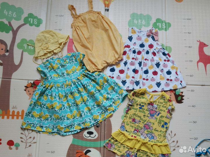 Платье на девочку 86 92
