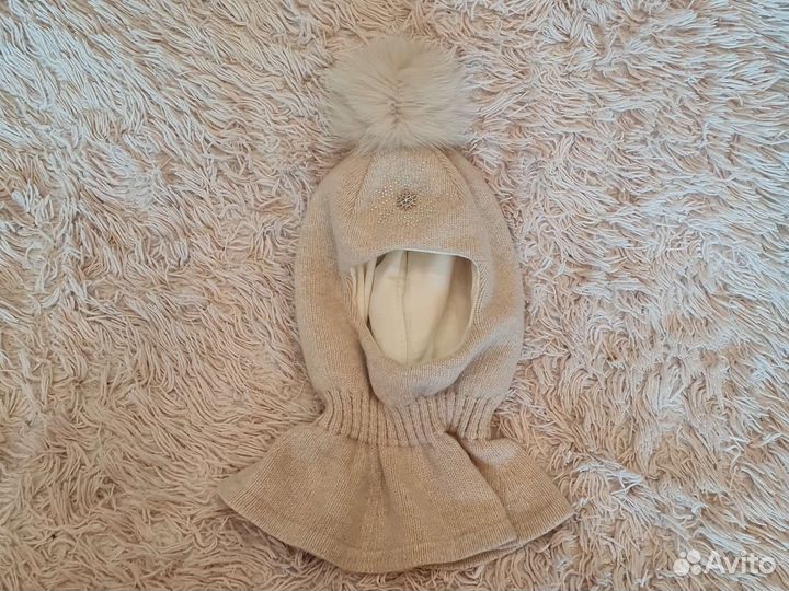 Шапка шлем для девочки 6 лет