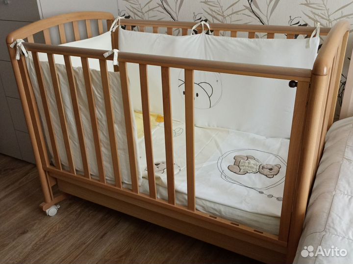 Детская Кроватка Italbaby 120 см бук