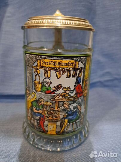 Кружки пивные стеклянные