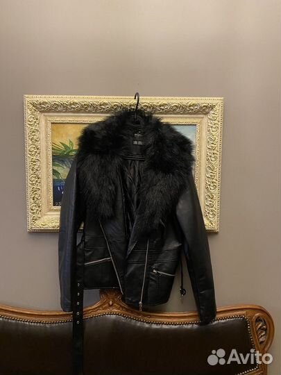 Lora Ferres м размер шикарная эко кож куртка