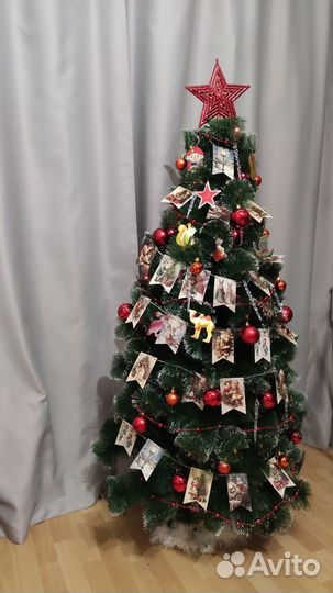 Ель искуственная заснеженная пвх