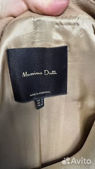 Шерстяное пальто Massimo Dutti