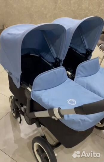 Коляска бугабу для двойни 3 в 1