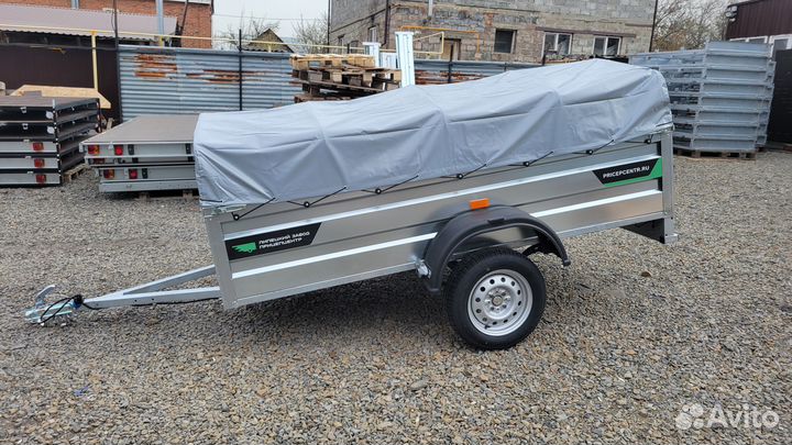 Легковой прицеп 2.5 м на 1.3 м борт 52 тент 35 см