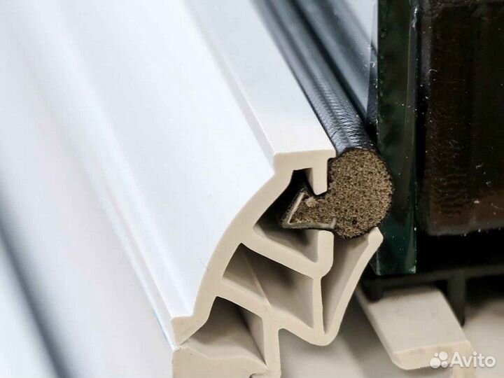 Ремонт окон, уплотнитель Rehau RAL9467