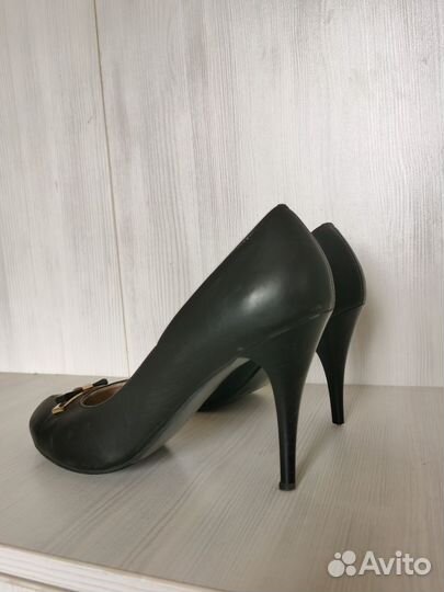Туфли кожаные черные 43