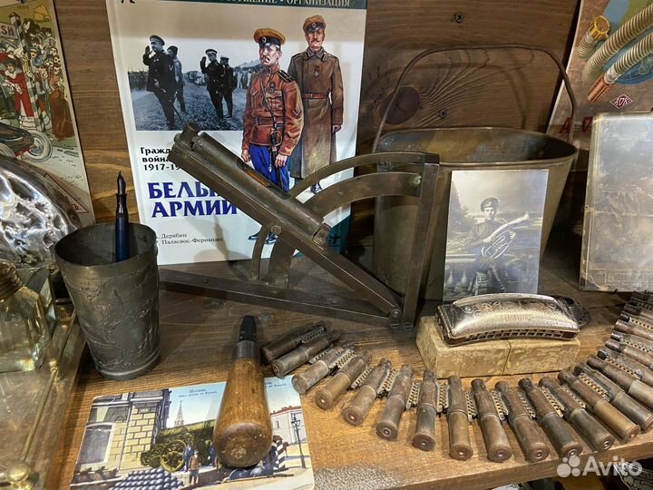 Старинный угломер / квадрант артиллерийский