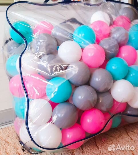 Шарики для сухого бассейна 200 штук новые