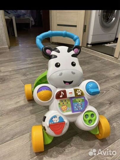 Ходунки каталка fisher price зебра