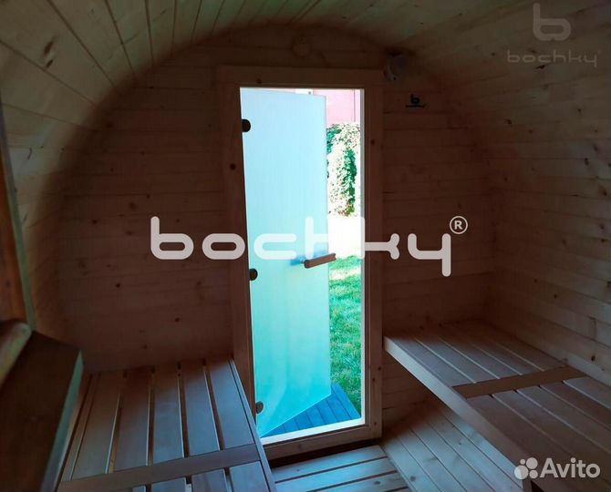 Баня бочка 2,58х2,15 метра круглая от производителя
