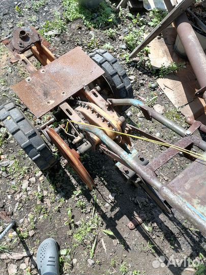 Редуктор с колесами от мотокультиватора