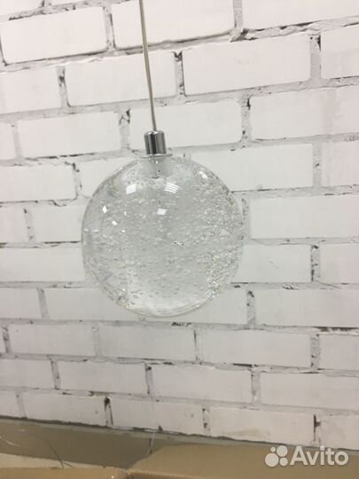 Подвесной светильник «шар», стекло, диаметр 10 см