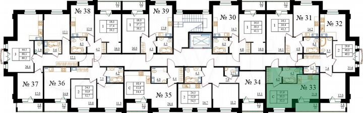 Квартира-студия, 32,3 м², 4/8 эт.
