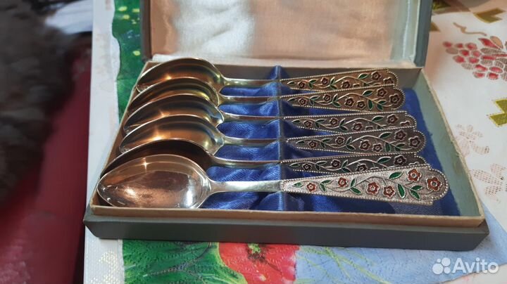 Серебрянные чайные ложки 925