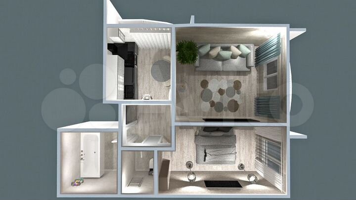 2-к. квартира, 67,1 м², 9/17 эт.