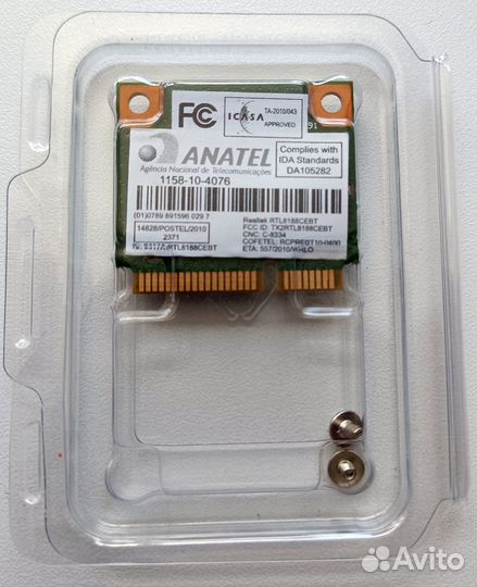 Wi-Fi + Bluetooth модуль для ноутбука Realtek RTL8