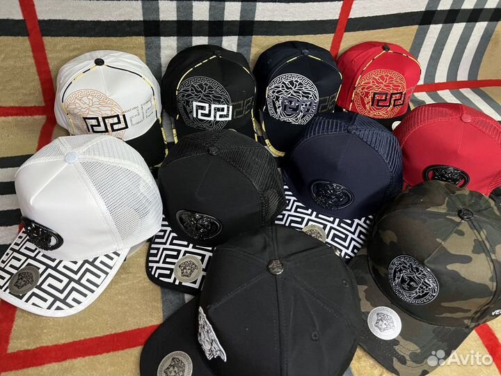 Бейсболка Versace ассортимент сетка и демисезон