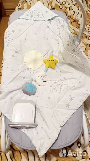 Шезлонг детский с вибрацией