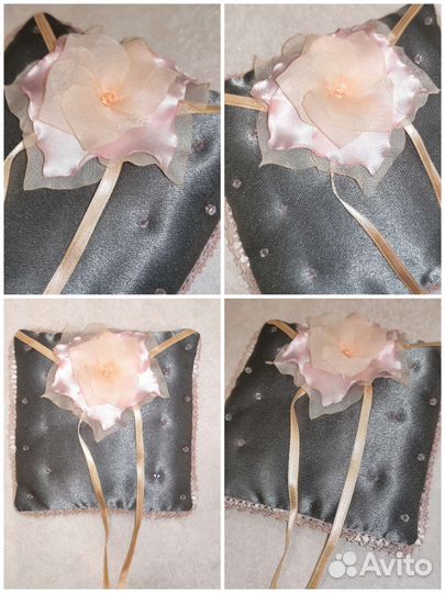 Подушечка для колец, свадебные аксессуары