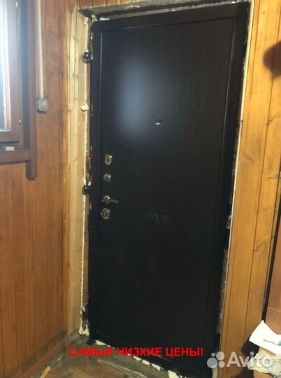 Тёплая дверь входная с зеркалом с бесплатной устан