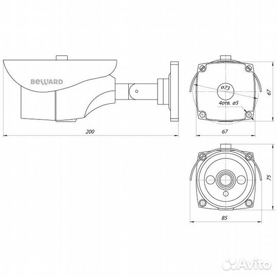 Beward CD630-4G(3.6 mm) ip-камера 3g/4g