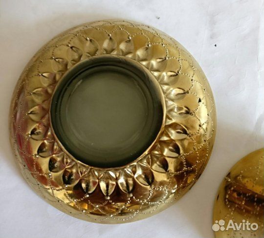 Кофейный набор СССР, позолота, стекло