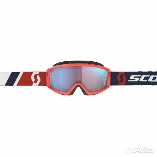 Scott Primal Goggle Red Blue Lens Chrome Blue Крас