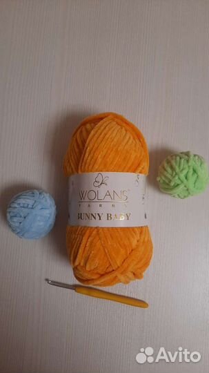 Wolans bunny baby плюшевая пряжа