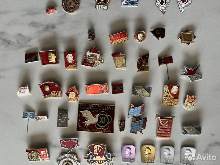 Значки СССР, Ленин, влксм