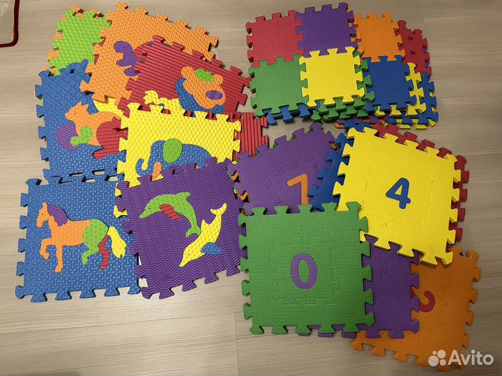 Коврики-пазлы, машинки