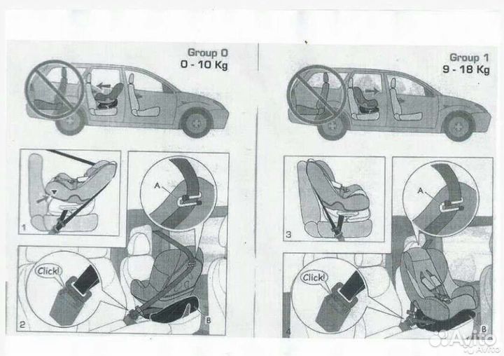 Детскoe aвтокpeсло Inglеsinа Mоovy 0-18 кг (Италия