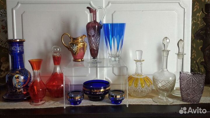 Стекло, хрусталь СССР вазы, графины, креманки