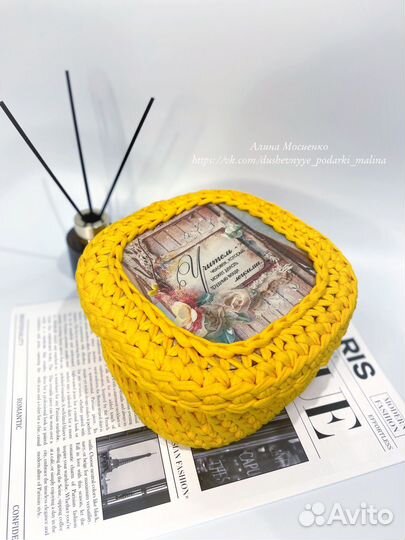 Шкатулка из трикотажной пряжи