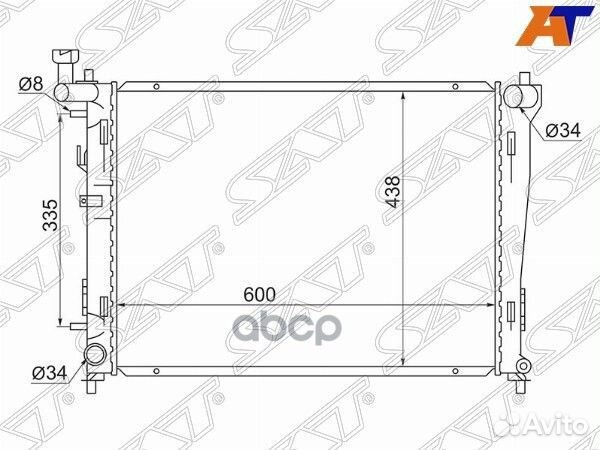 Радиатор Hyundai Elantra 06-12 / Kia Ceed 06-12
