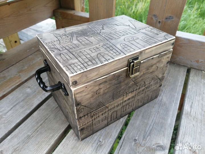 Ящик деревянный, декоративный, сундук